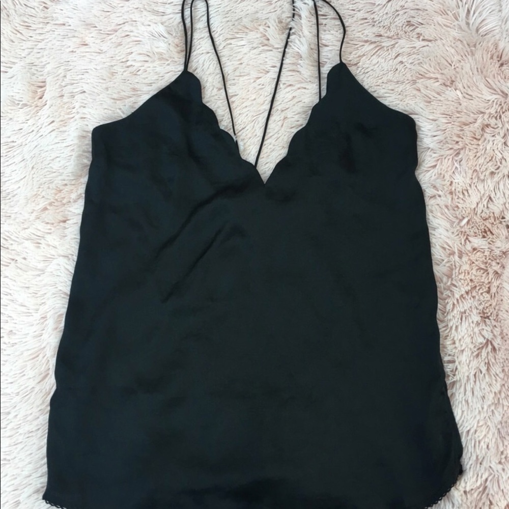 Brand new free people scalloped shirt